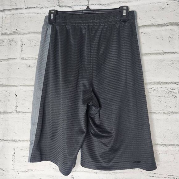Nike Mid-Rise Drawstring Striped Athletic Shorts Black & Gray Small 10.5 inseam - Picture 5 of 11